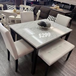 5-Pc Dining Table Set