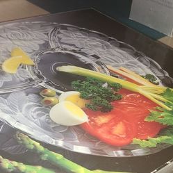 Crystal Platter VINTAGE NEW in Box Never Used Wedding Gift Over 35 Years Old  $10