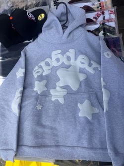 Grey spider hoodie