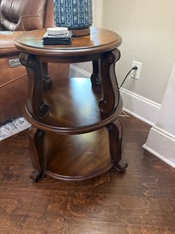 Set of 3 - Round Wood End Tables