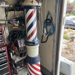Sidewalk Barber Pole 