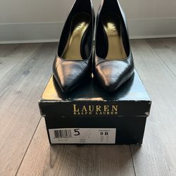 Ralph Lauren 'Sarina' Black Stiletto High Heels