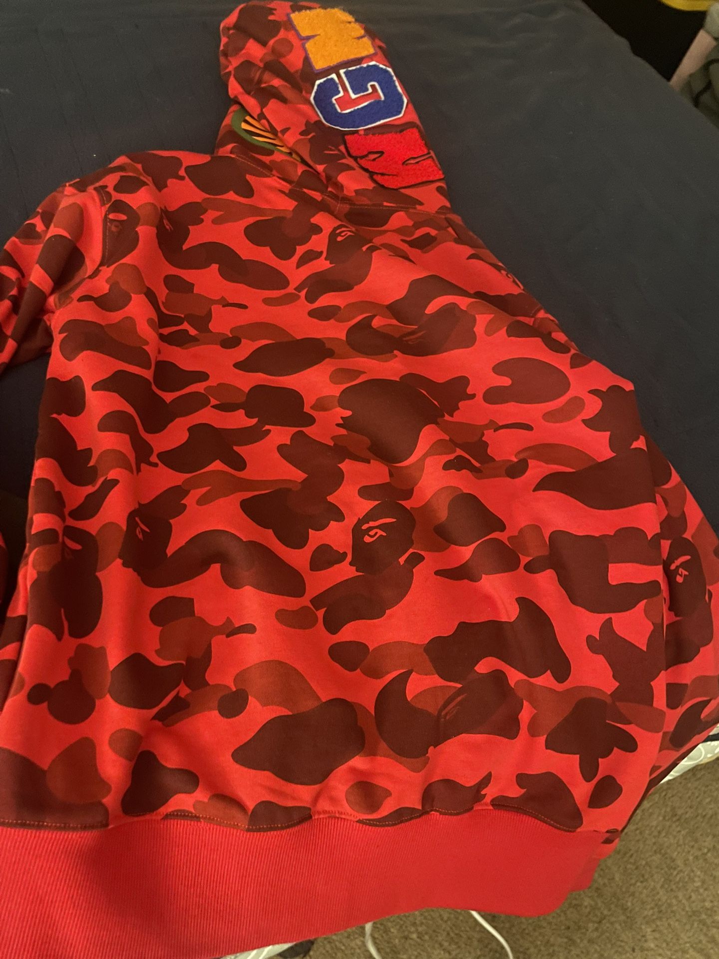 Red Bape Hoodie Extra Small In Men’s   
