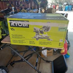 RYOBI
 15 Amp 10 in. Corded Sliding
Compound Miter Saw with
LED Cutline Indicator