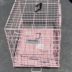 Pink Wire Double Door Dog Small Crate - 2 crates Available