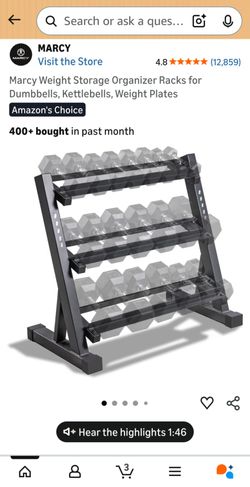3 tier Dumbell Rack Marcy