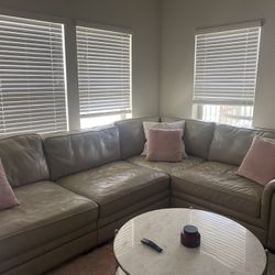 Leather Sectional 