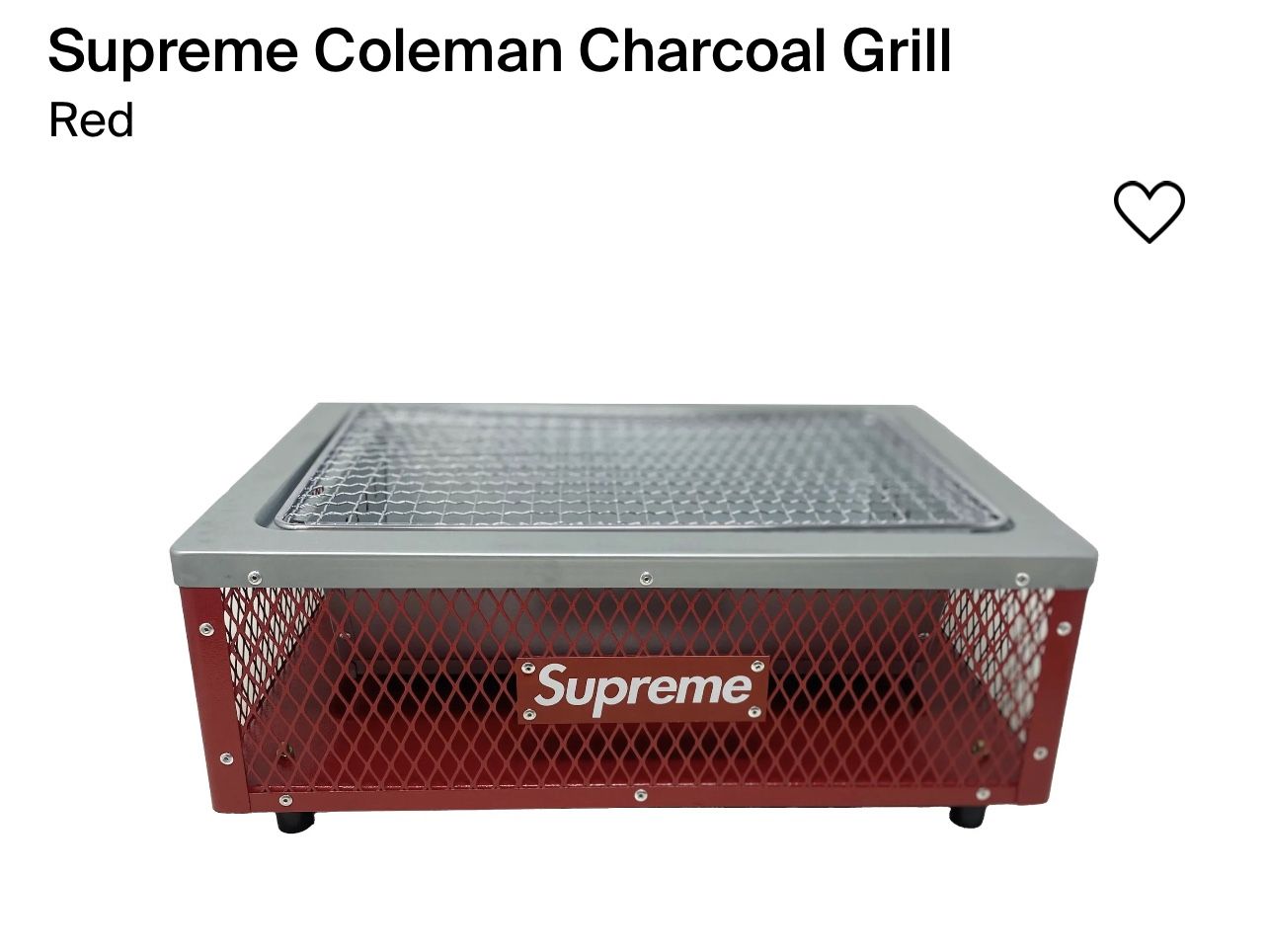 Supreme Coleman Charcoal Grill - バーベキュー・調理用品