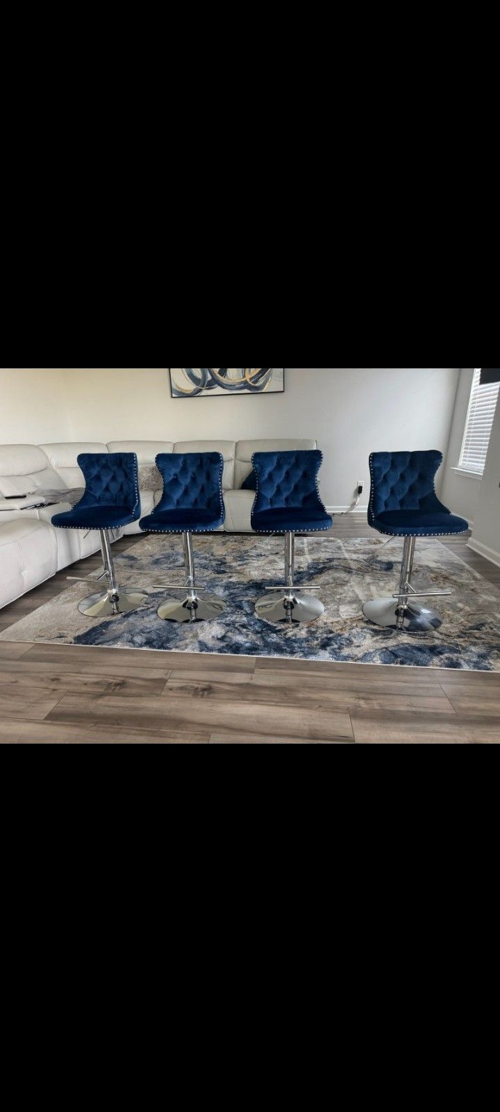 American Signature Furniture Love Seat And Bar Stools Brand New