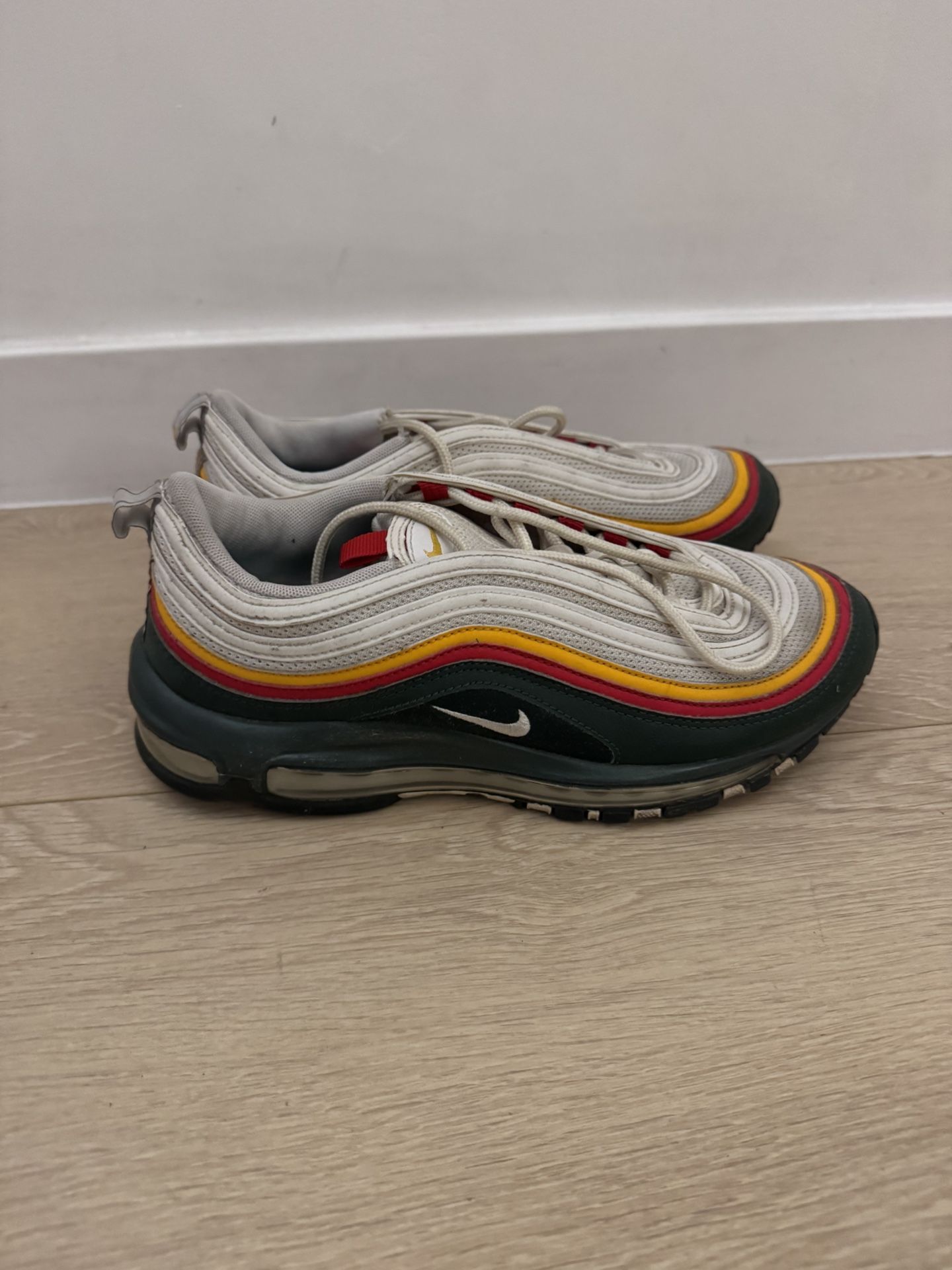 Nike Air Max 97 SE Ratatouille White Evergreen Size 8.5 Sneakers CK0224-100