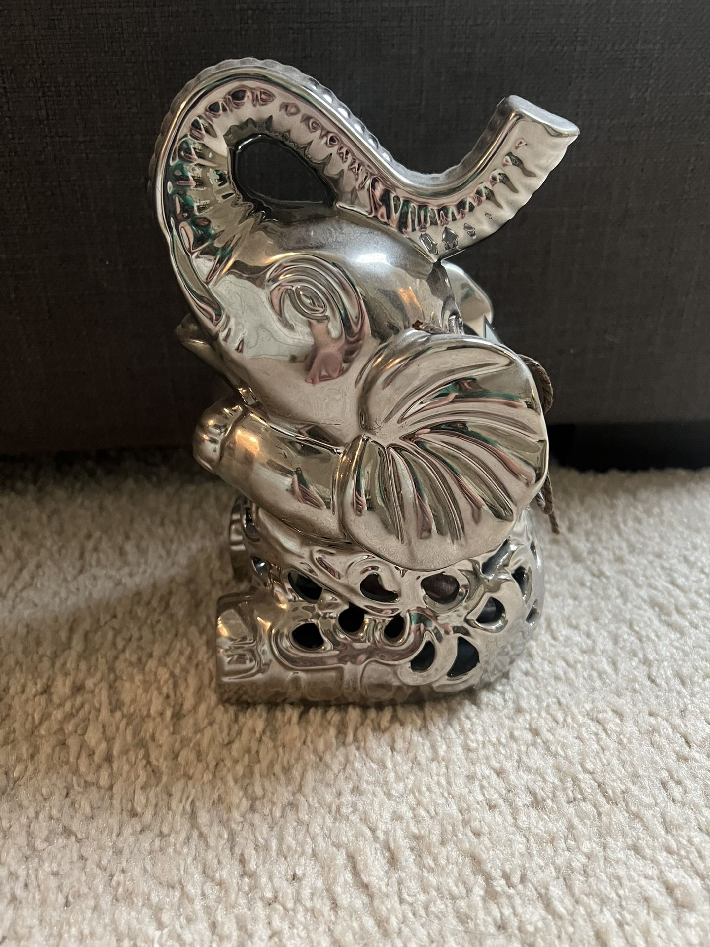 Elephant Glass Decor
