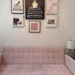 Pink Sofa Futon 