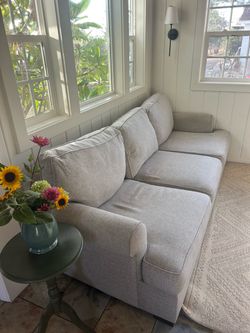 Cottage style pottery barn sofa