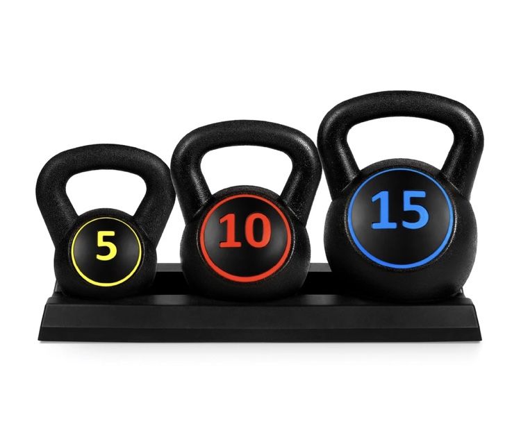 Fitness Weight Set w/ Storage Rack
