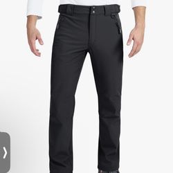 Fleece Lined Warm Hiking Ski Snow Pants
