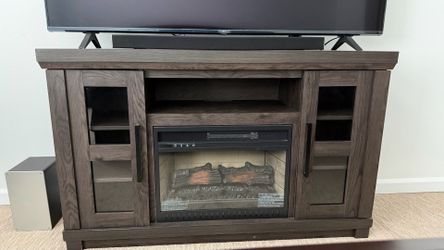 Tv stand with heater