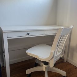 Desk with 2 drawers + Chair Hemnes IKEA 