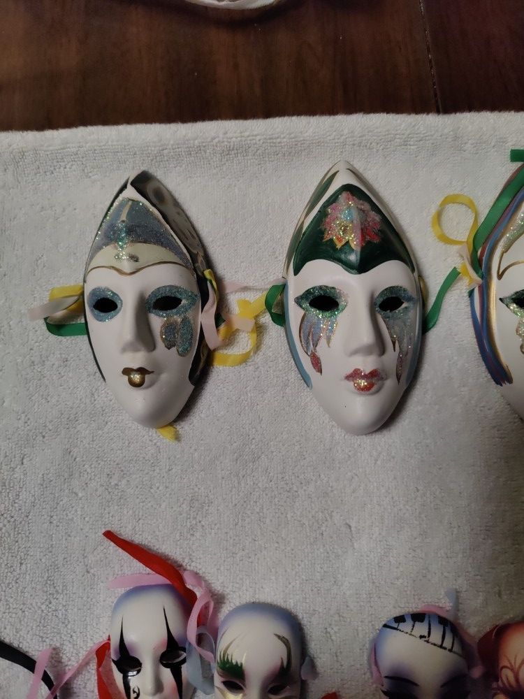 Comedy/Tragedy Masks Ceramic