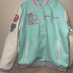 New! Disney x Stoney Clover Lane It's a small world varsity jacket