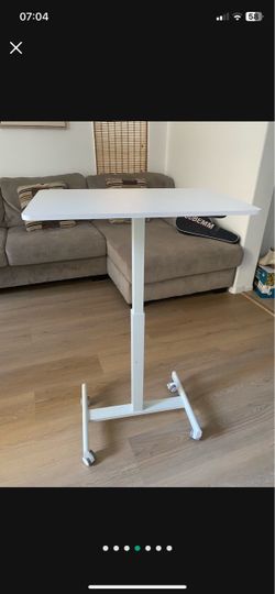 Small Rolling Adjustable Mobile Standing Desk