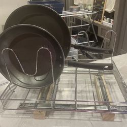 Slide Out Pot And Pan Holder 