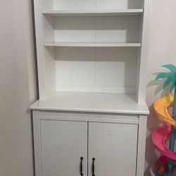 Display Storage Cabinet White
