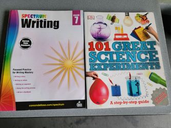 Educational Learning Writing and Sciencw Experiments Activity Workbooks