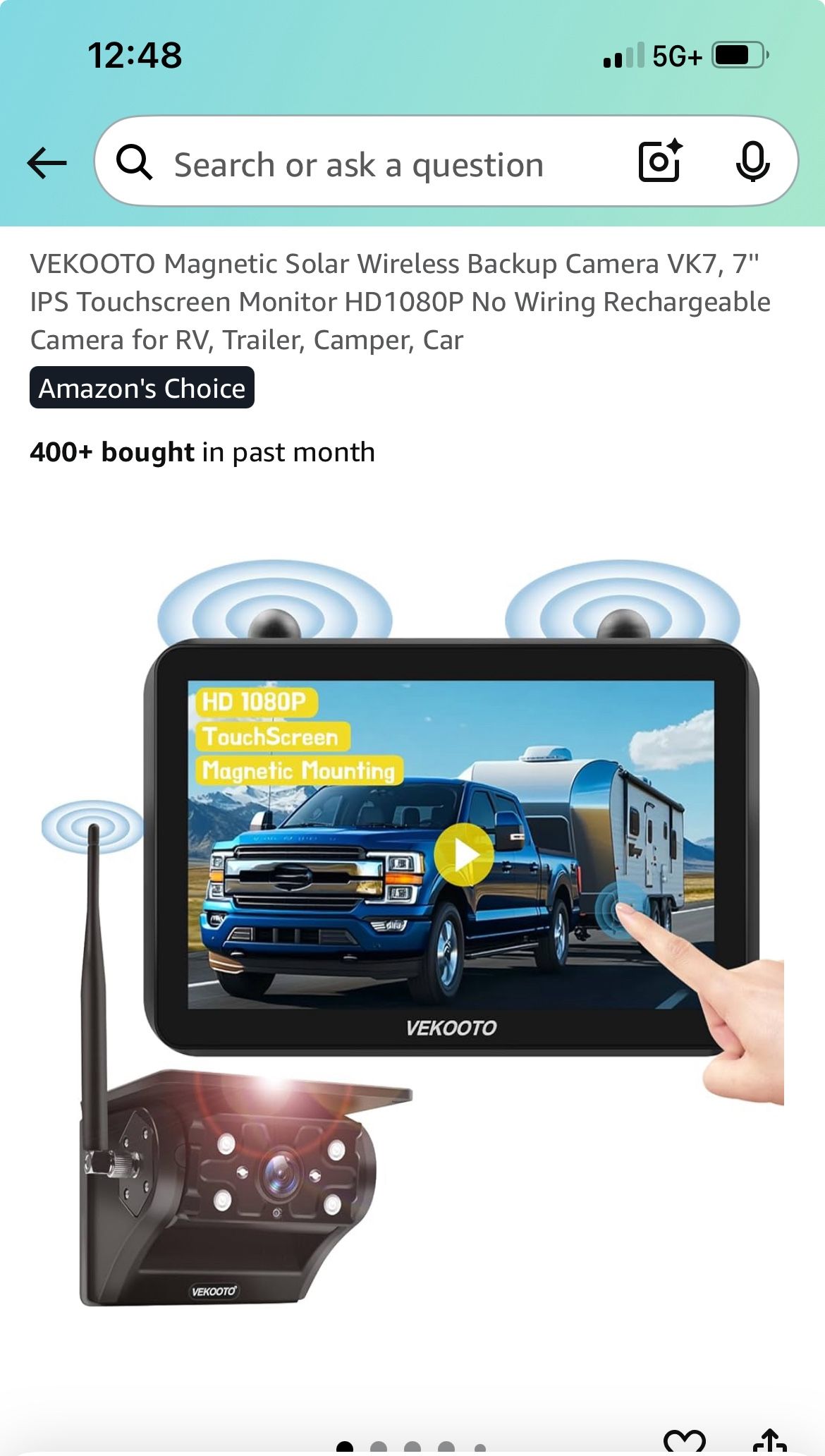 Magnetic Wireless Backup Camera