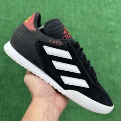 ADIDAS COPA SUPER “CORE BLACK / WHITE” INDOOR SOCCER SHOES (Size 9, Men’s)