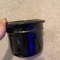 Black Ceramic Pot