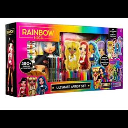 Rainbow High Ultimate Art Set, Kids Coloring & Painting Set, Reusable Storage Case