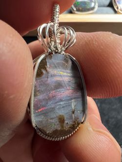 Australian Boulder Opal pendant