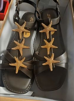 SODA starfish leather flats size 8