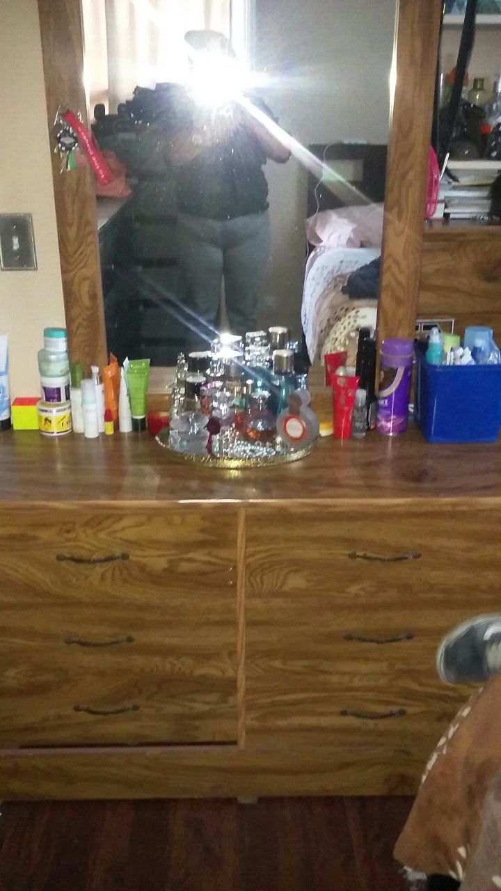 Dresser with mirror and dresser