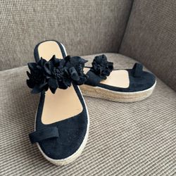 Women’s Casual Flower Platform Wedge Sandals 