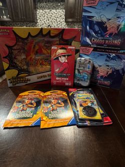 Pokemon ,one piece, lorcana
