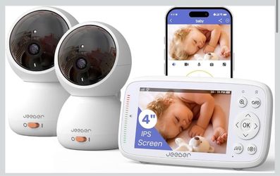 Brand new in box WiFi baby monitor with 2 cameras and audio