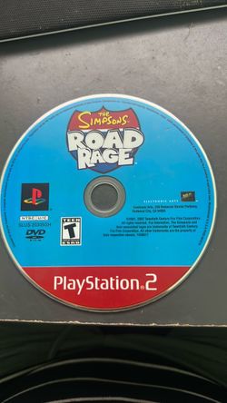 The Simpsons Road rage PS2 disc