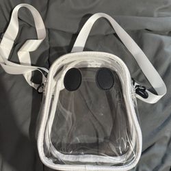 Transparent Clear Plastic Ghost Shaped Shoulder Bag