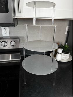 Clear Plastic Dessert/Cake Stand