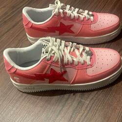Pink Bape Men’s Sneaker Sz 10
