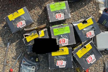 Lot Of Nails Green And Yellow Label