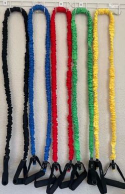 Resistance bands with handles