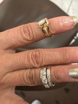Two beautiful wedding band sets for sale!
