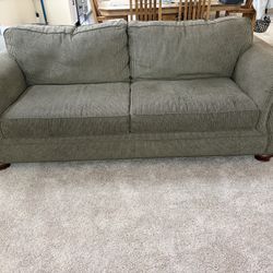 Green Sofa + Chair And Ottoman