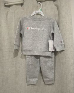 Champion Kids Tracksuit Set Grey 12-18 MOS