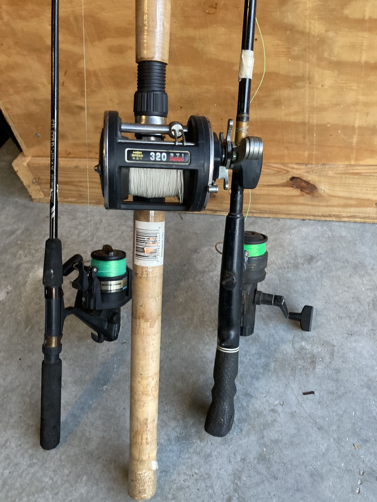 Fishing Rods  (3)  $125 All 