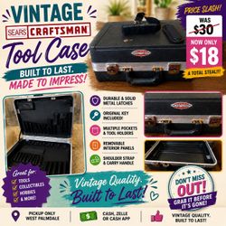 🧰 VINTAGE SEARS CRAFTSMAN TOOL CASE