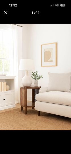Portola hills rattan accent table