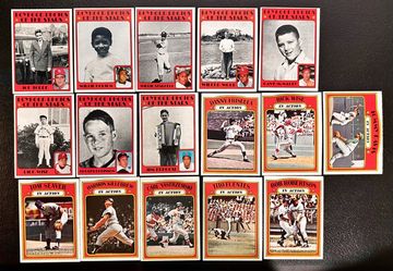 1972 Topps MLB (16) - Boyhood Photos, In Action Seaver, Killebrew, Yaz EX/NM Lot